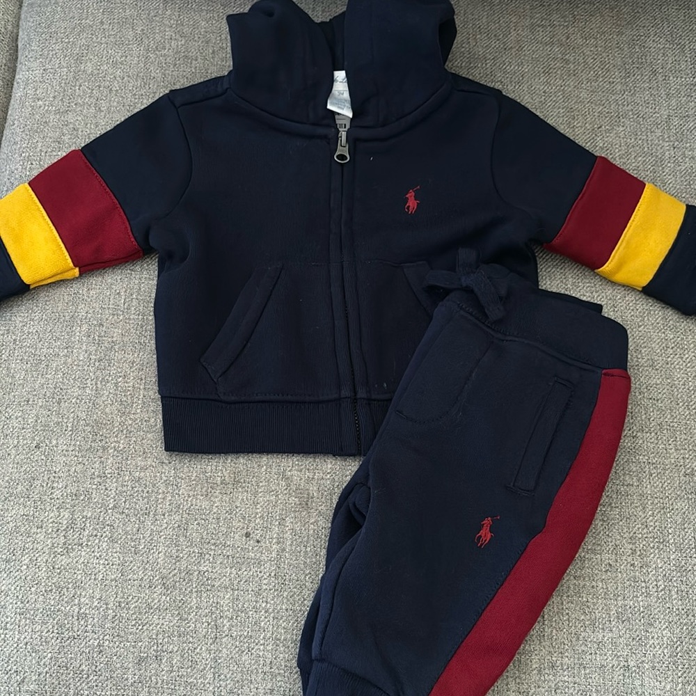 Baby Polo sweatsuit size.. 3 Months.
